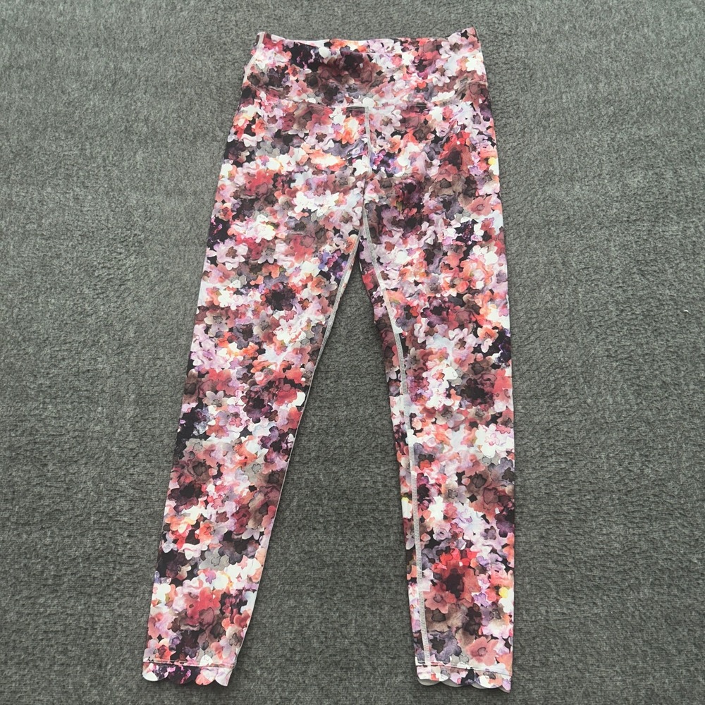 Soft Surroundings Leggings Small Floral Flower Print Pull On Pants Stretch